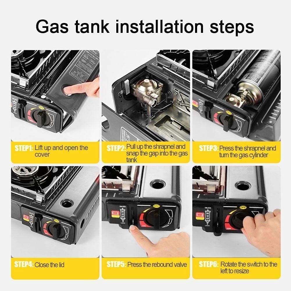 Portable Camping Stove Propane & Butane Hiking Dual Fuel Brass Cooking Burner US