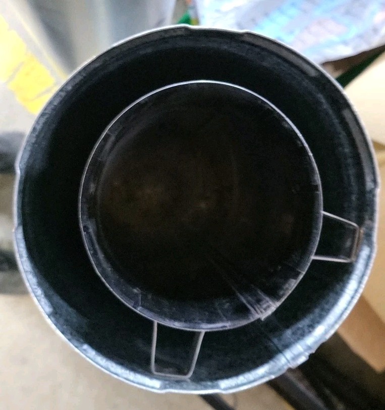 NEW*HIGH TEMPERTURE*48" SECTION*DOUBLE WALL GALV. PIPE*MODEL P58-48*5"x8" Diam.