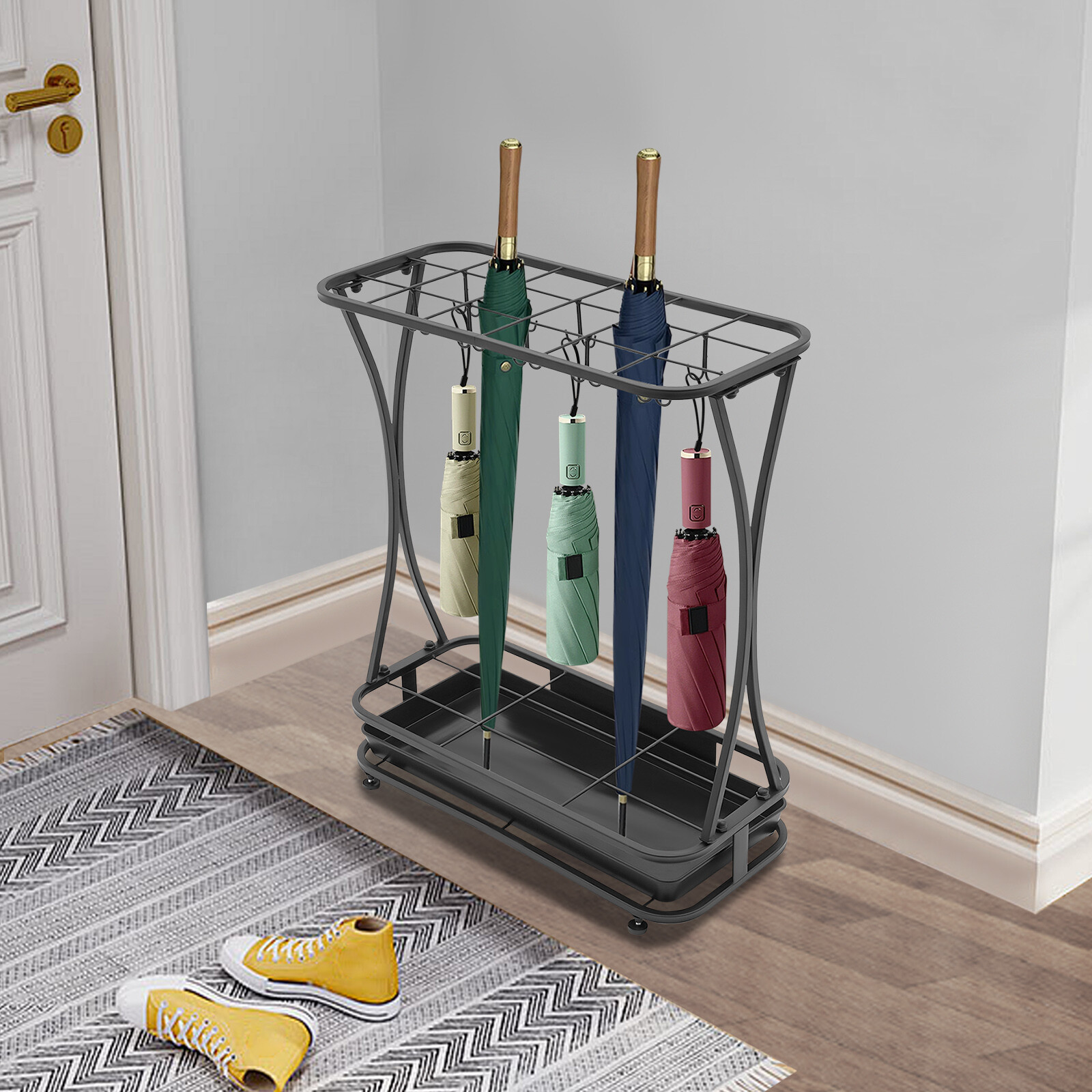 Umbrella Holder Stand Umbrella Rack Organizer Free Standing Umbrella Organizer