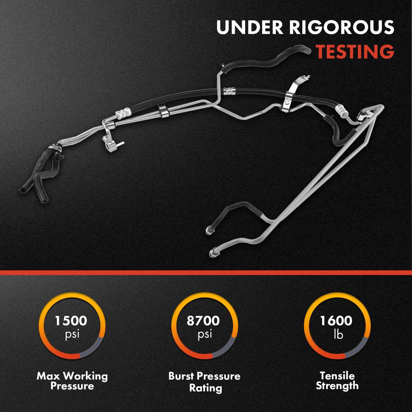 Power Steering Pressure Line Hose Assembly for Toyota Sequoia 01-07 Tundra 03-06