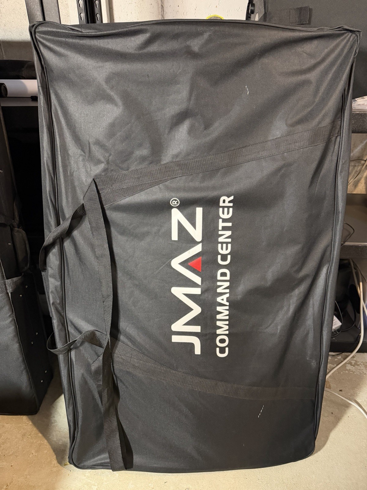 JMAZ JZ5010 Command Booth Event DJ Facade White & Black Scrims Built In Table