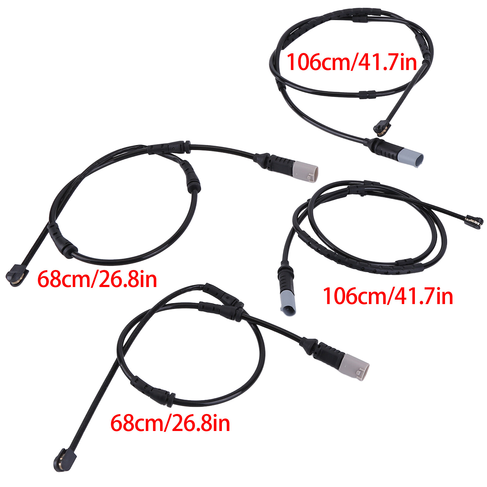 4Pcs/Set Front Rear Brake Pads Wear Sensor For BMW 328i xDrive 330i 320i 335i M4