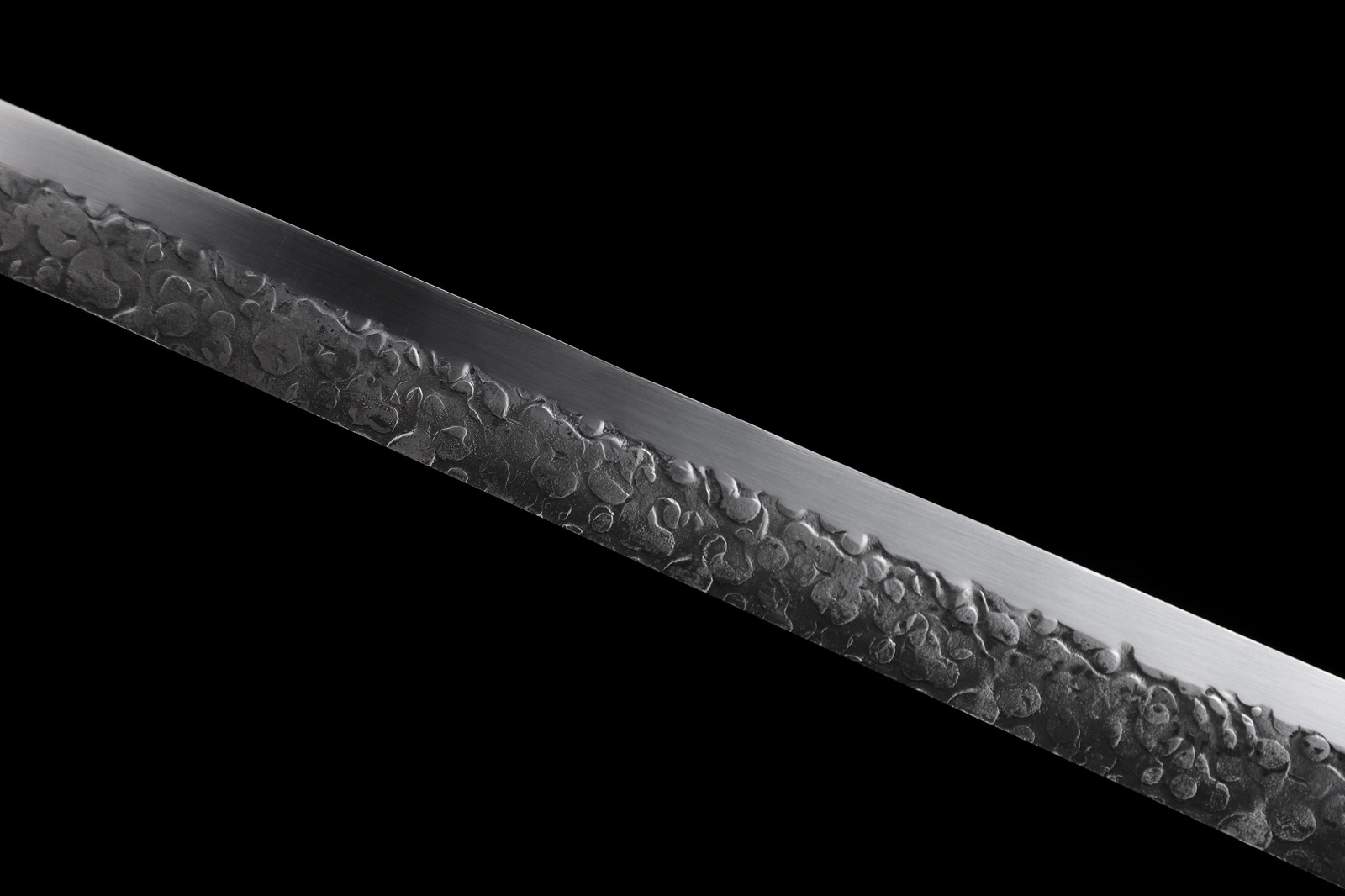 Full Tang 9260 Spring Steel Black Dragon Ninja Sword Japanese Straight Ninjato