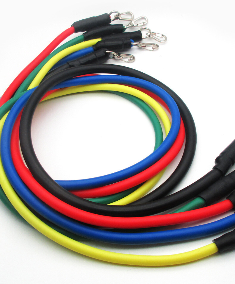 11 PCS Resistance Bands Portable Set, with Door Anchor, For Home Work out !