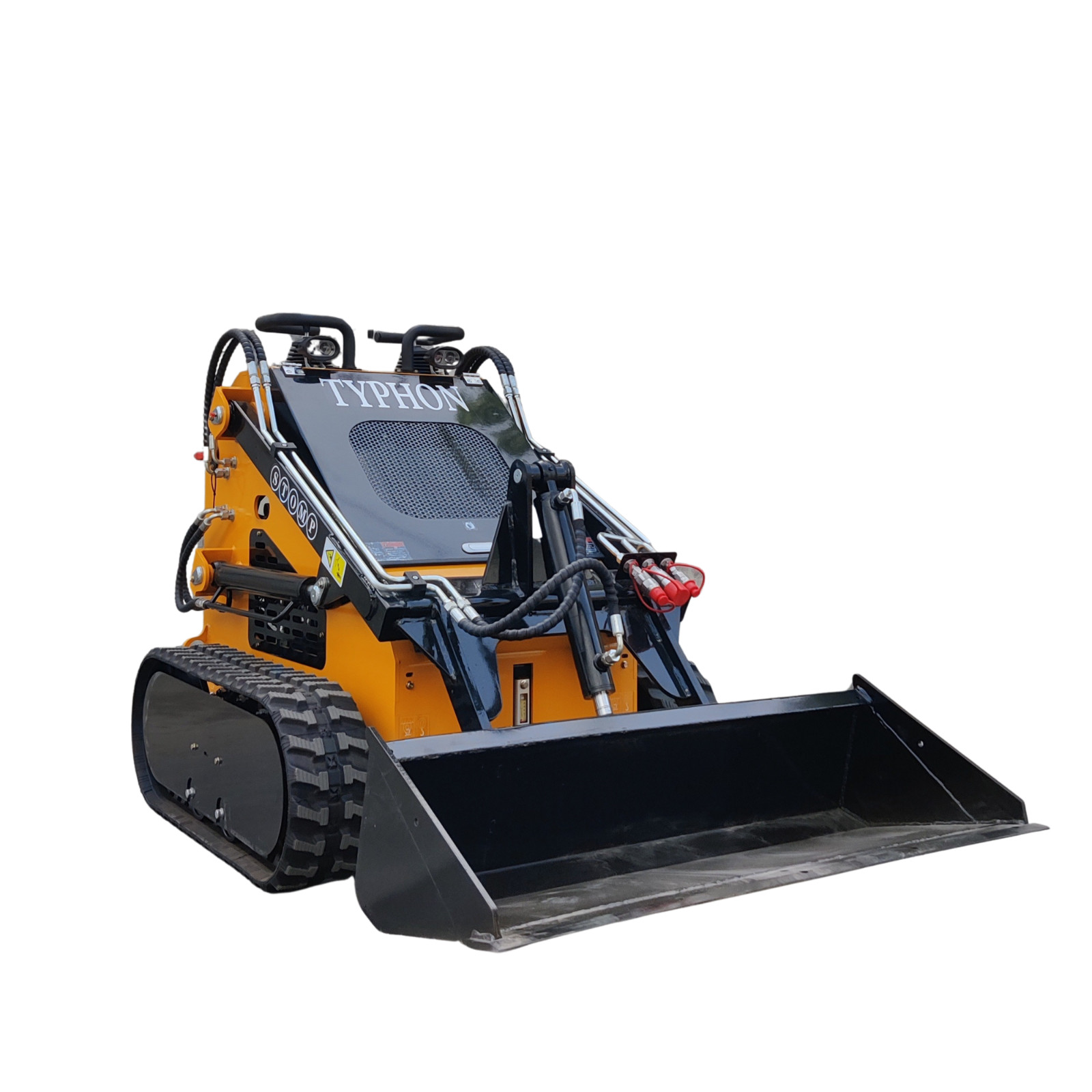 Free Shipping Mini Skid Steer Loader TYPHON STOMP 501 Compact Track 23.5 HP Gas