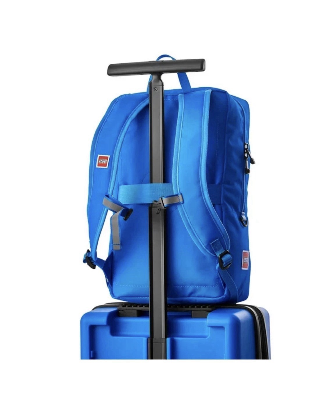 NEW LEGO Kids 2-Piece Luggage Set Expandable Trolley & Backpack Travel Bag Blue