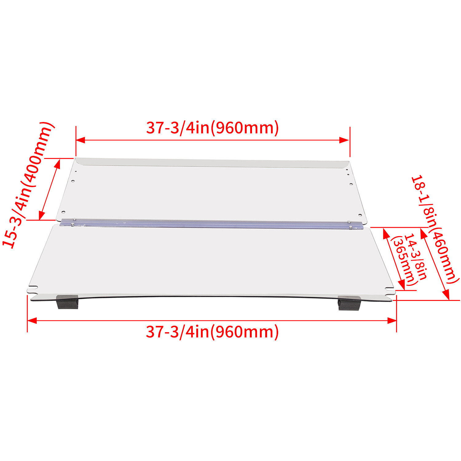 Folding Acrylic Clear Golf Cart Windshield For Club Car Precedent 2004-Up 21