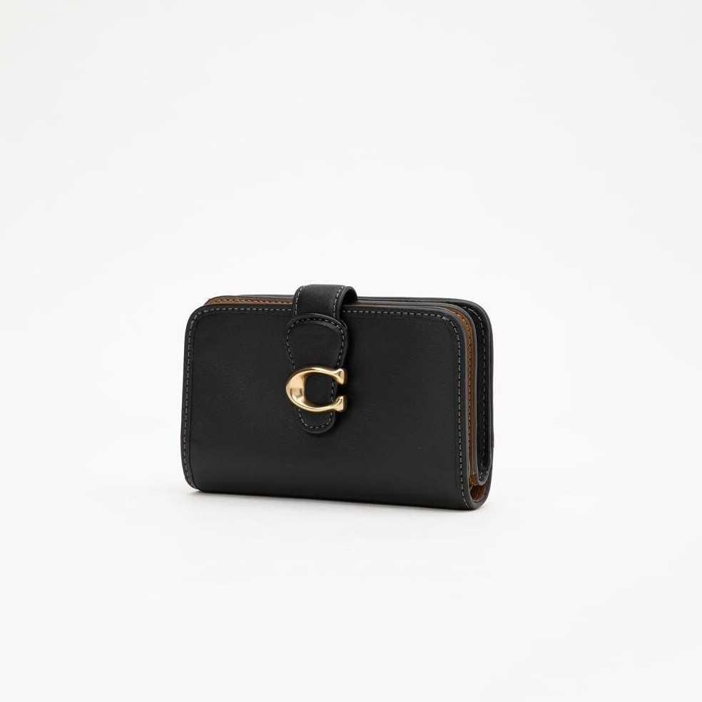 COACH Tabby Medium Wallet Leather Black CA193 outlet New F/S