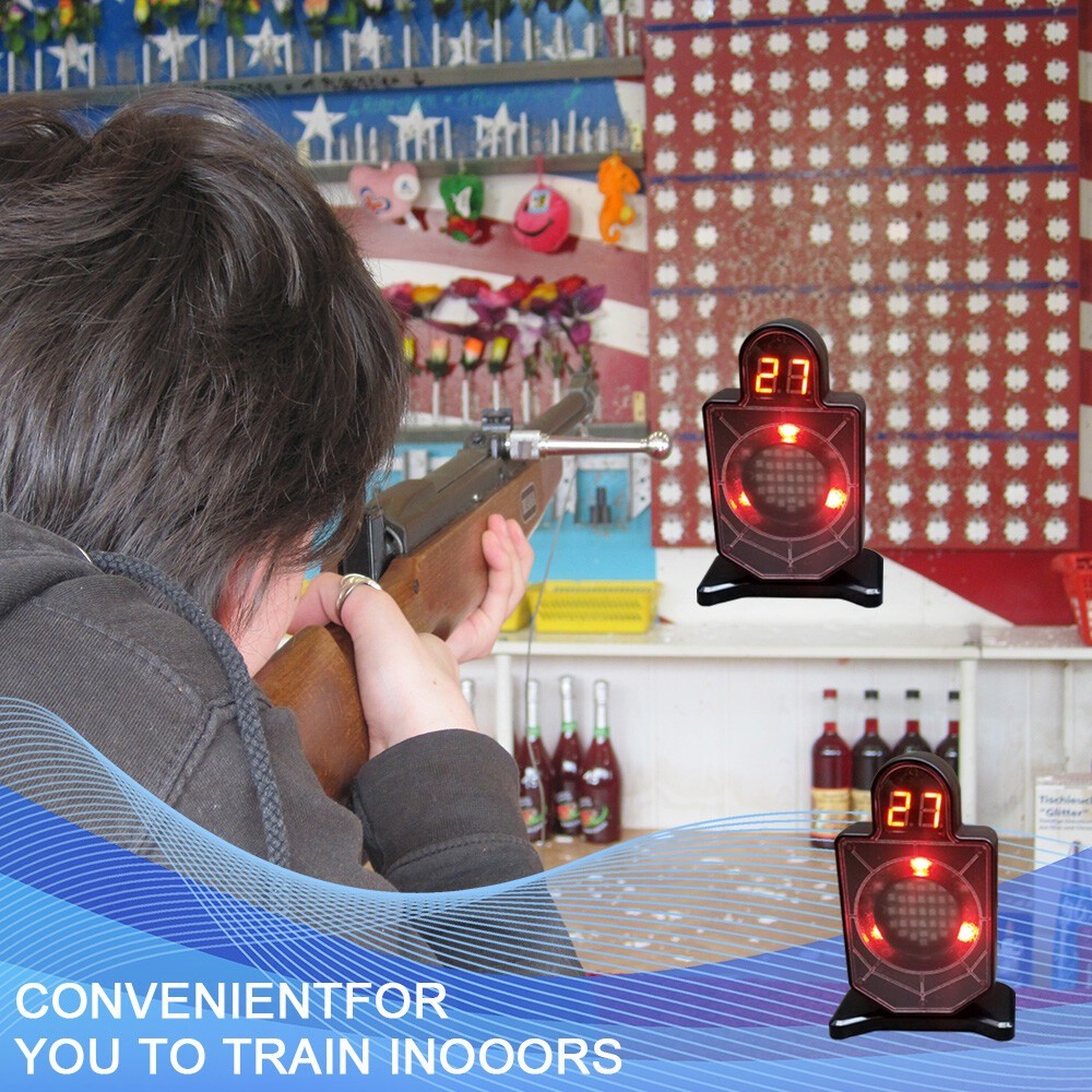 Portable Laser Trainer Target for Dry Fire Practice and Reactive Laser Shooting