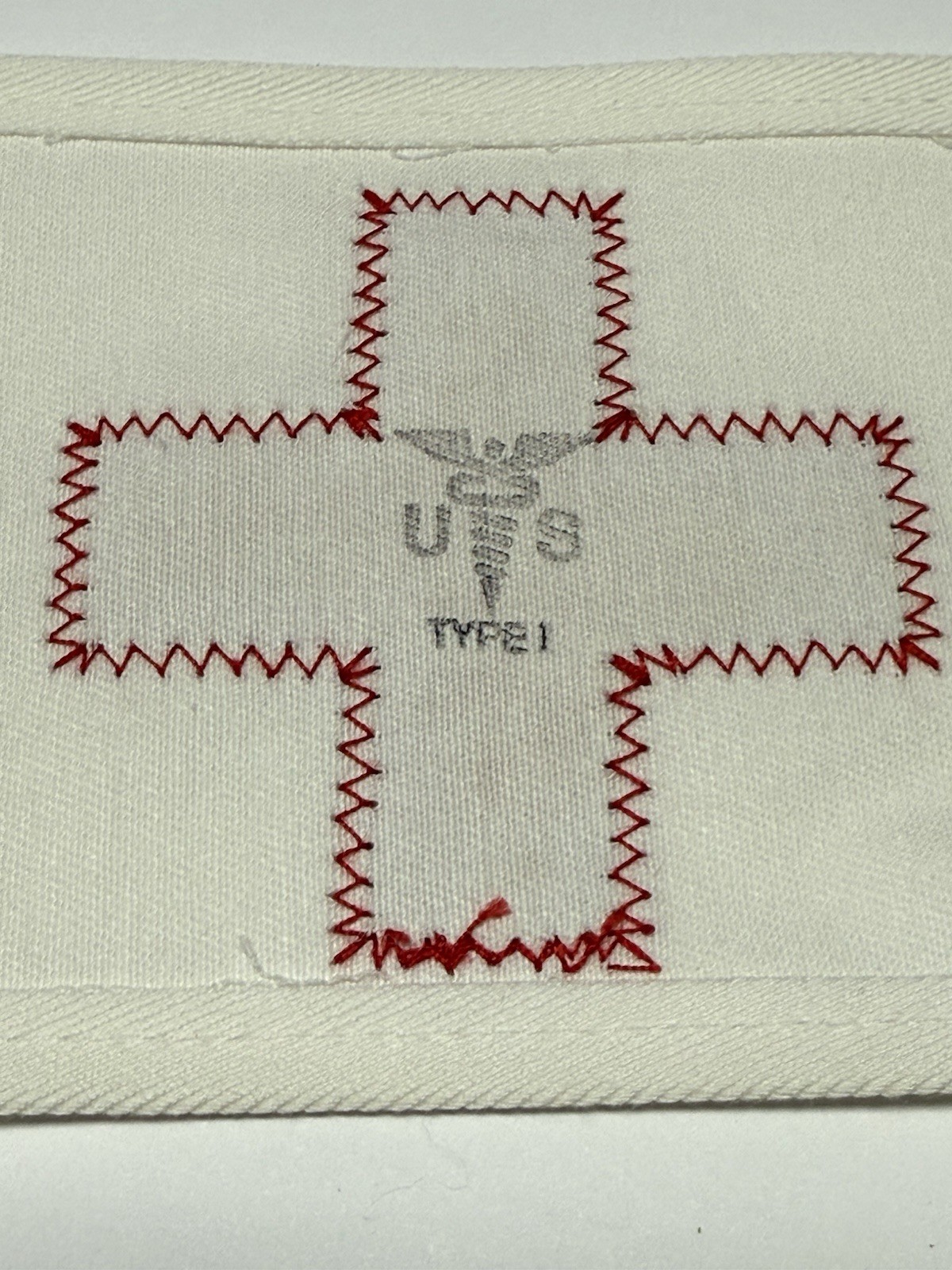 Vintage NOS US Military canvas Medic Corpsman Red Cross Arm Band Search & Rescue