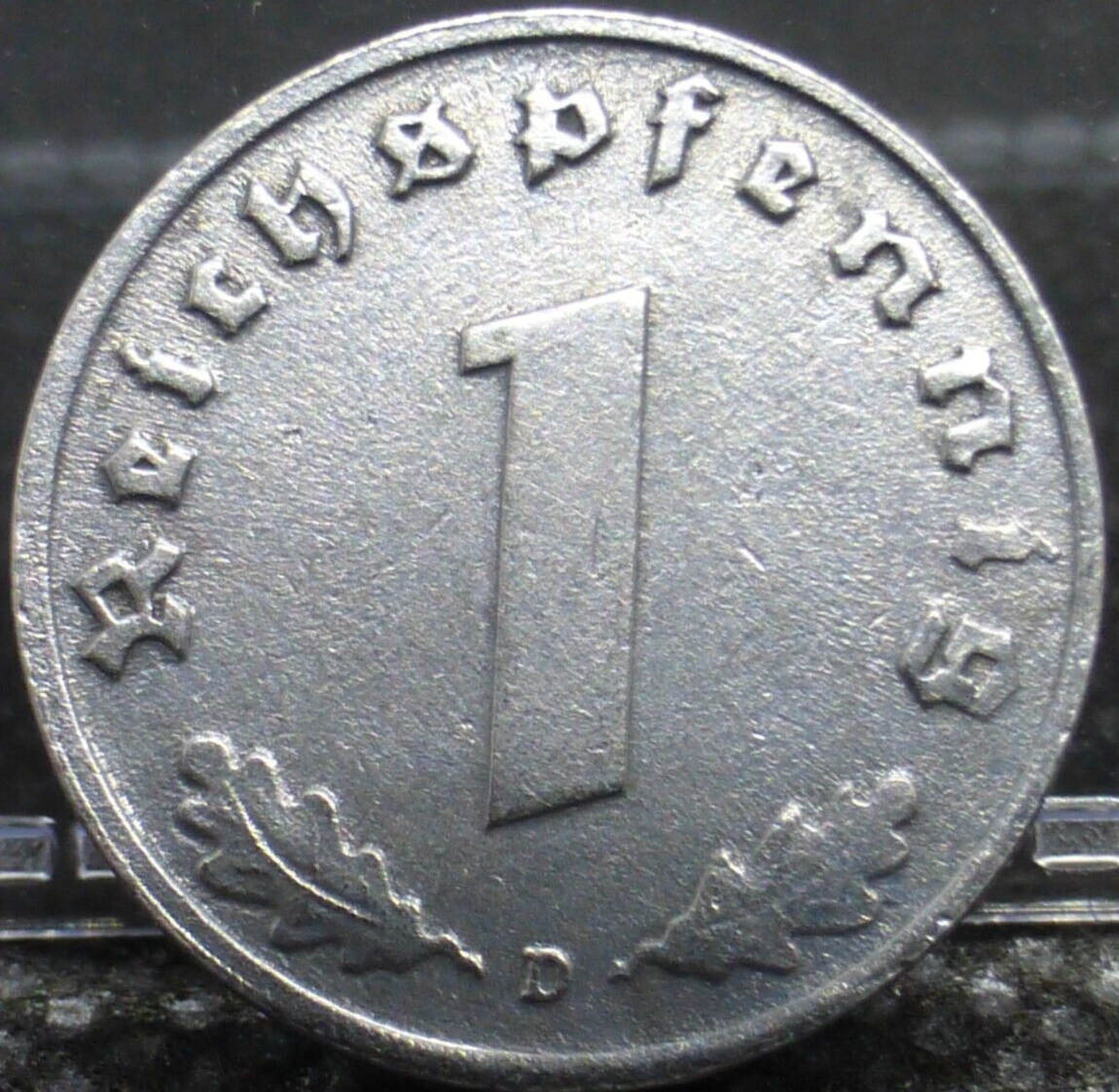 Nazi Germany WW2 Coin - 1 Reichspfennig Genuine Old Third Reich Rare Zinc Issue