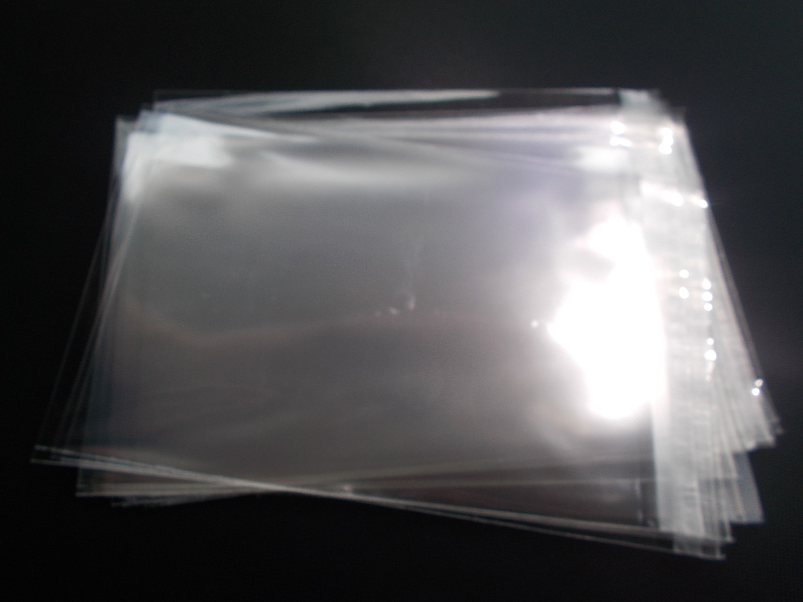 100 Clear Resealable Self Adhesive Seal Cello Lip & Tape Plastic bags 1.6 mil