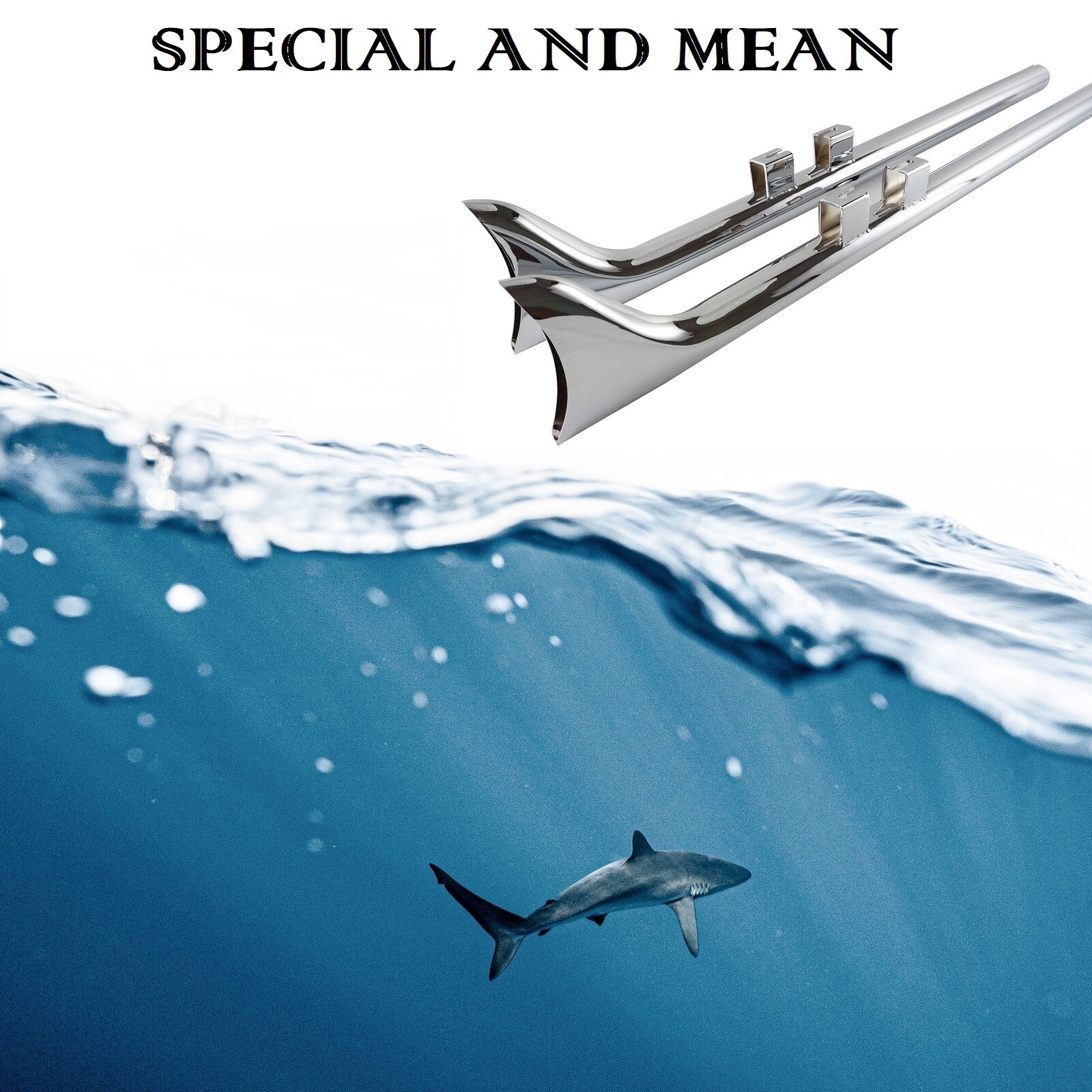 SHARKROAD 36" Fishtail Slip on Mufflers Exhaust pipes Dual for Touring 95-16