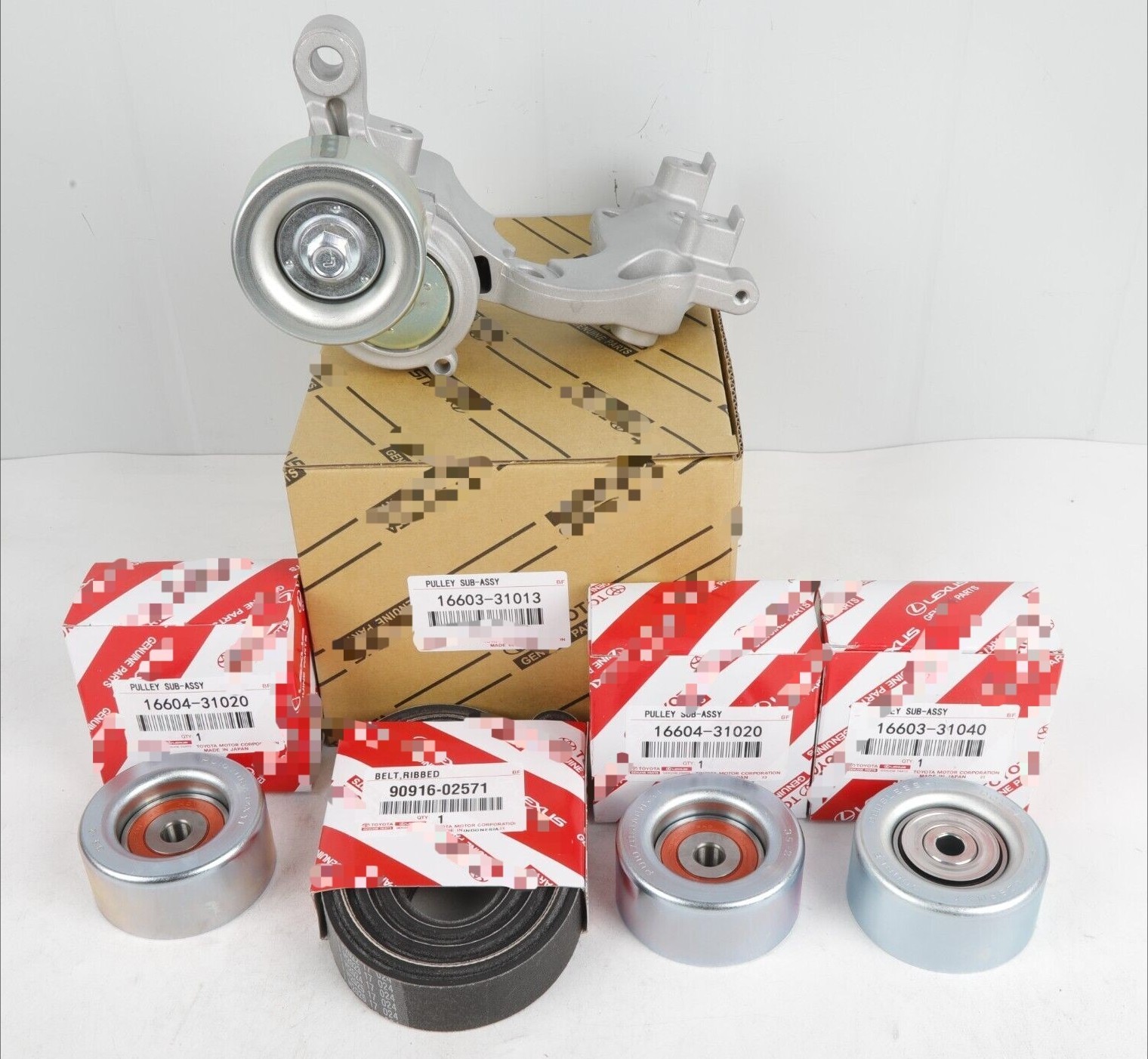 Fits for TOYOTA 4RUNNER TACOMA FJ TUNDRA V6 1GRFE Belt Idlers & Tensioner