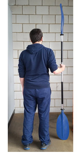 Oceansouth Aluminum Kayak Paddle Blue Asymmetric Detachable Lightweight Canoe