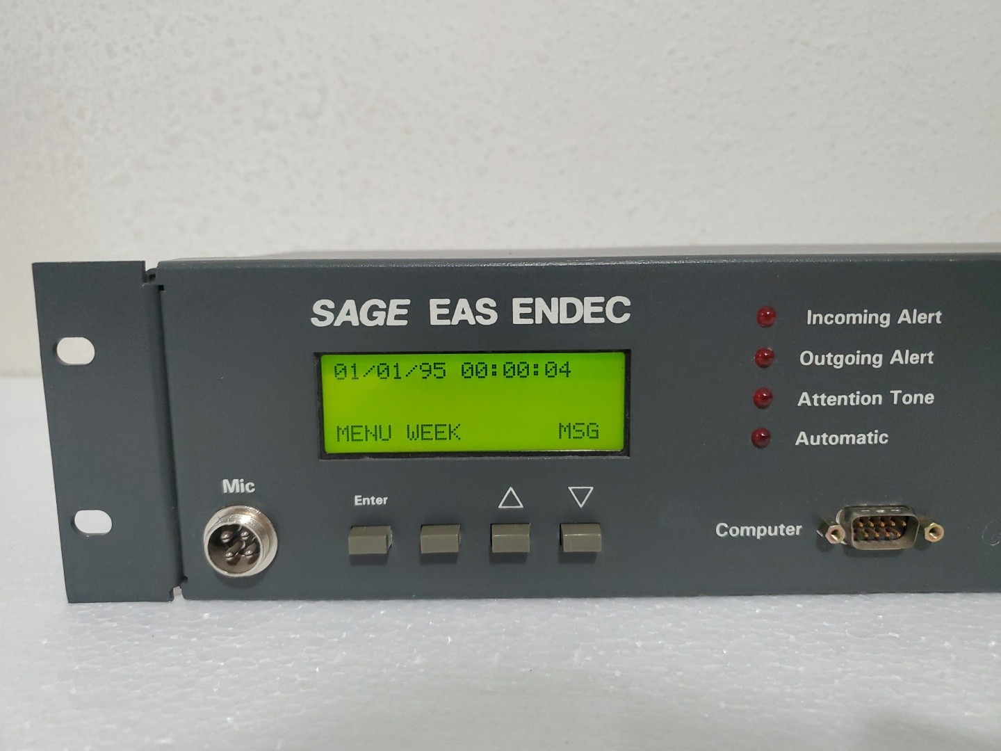 SAGE ALERTING SYSTEMS EAS ENDEC 1822 Alert System Encoder/Decoder AS IS *READ*