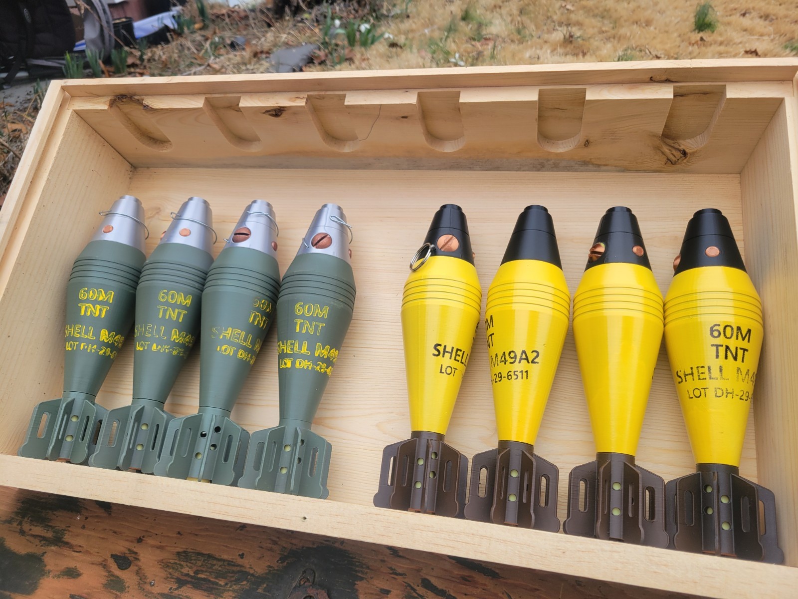 60mm US M49A2 Shell 3d Replica
