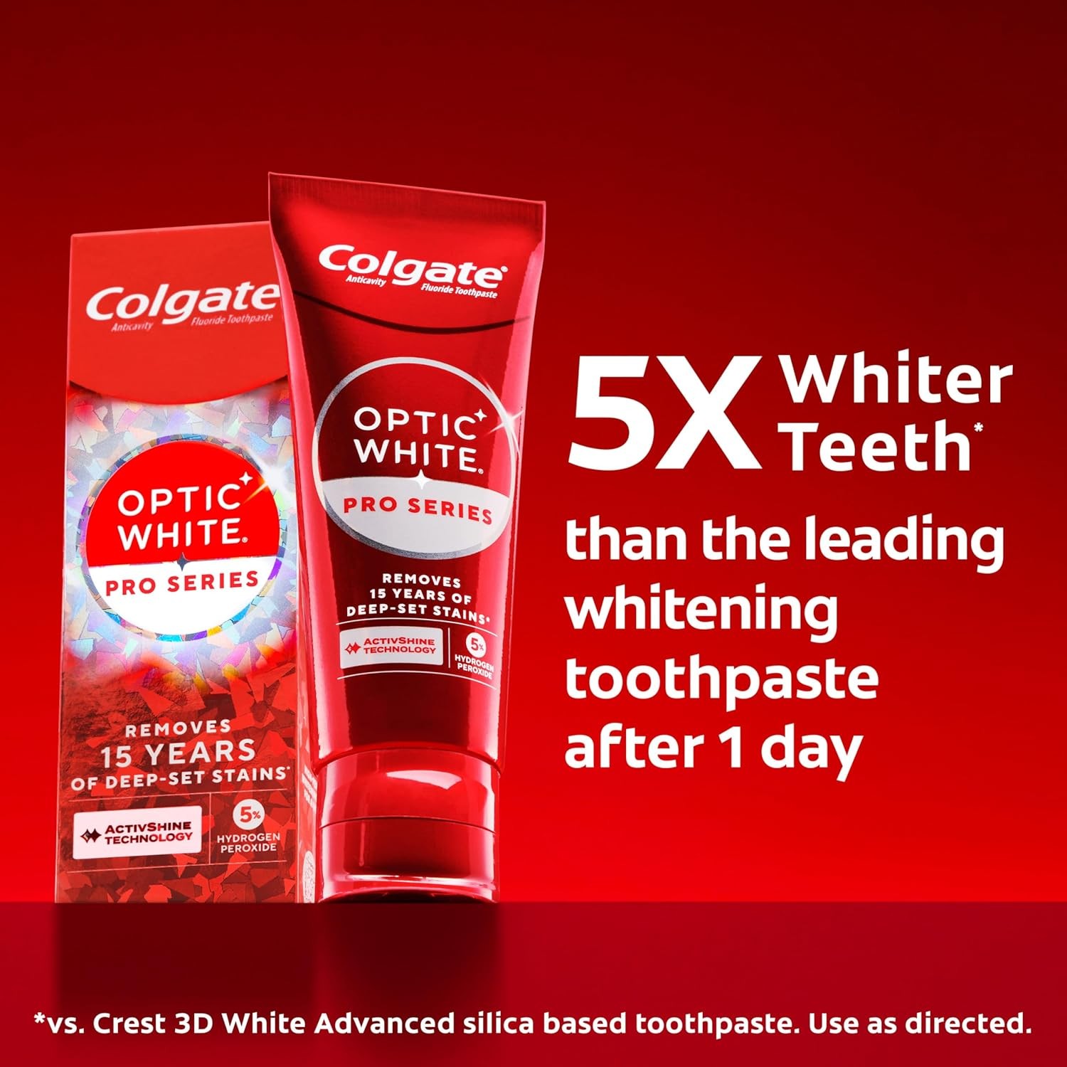 Colgate Optic White Pro Series High Impact White, 3 Pack, Teeth Whitening Toothp