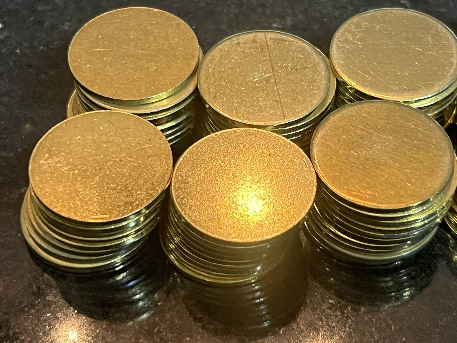 50 - 25mm X 1.7mm Round Blank Disc Raw Brass Stamping Tag Craft Jewelry Crafts