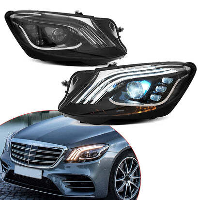 VLAND Full LED Headlights Fit 2014-2017 Mercedez Benz W222 S-Class Animation Set