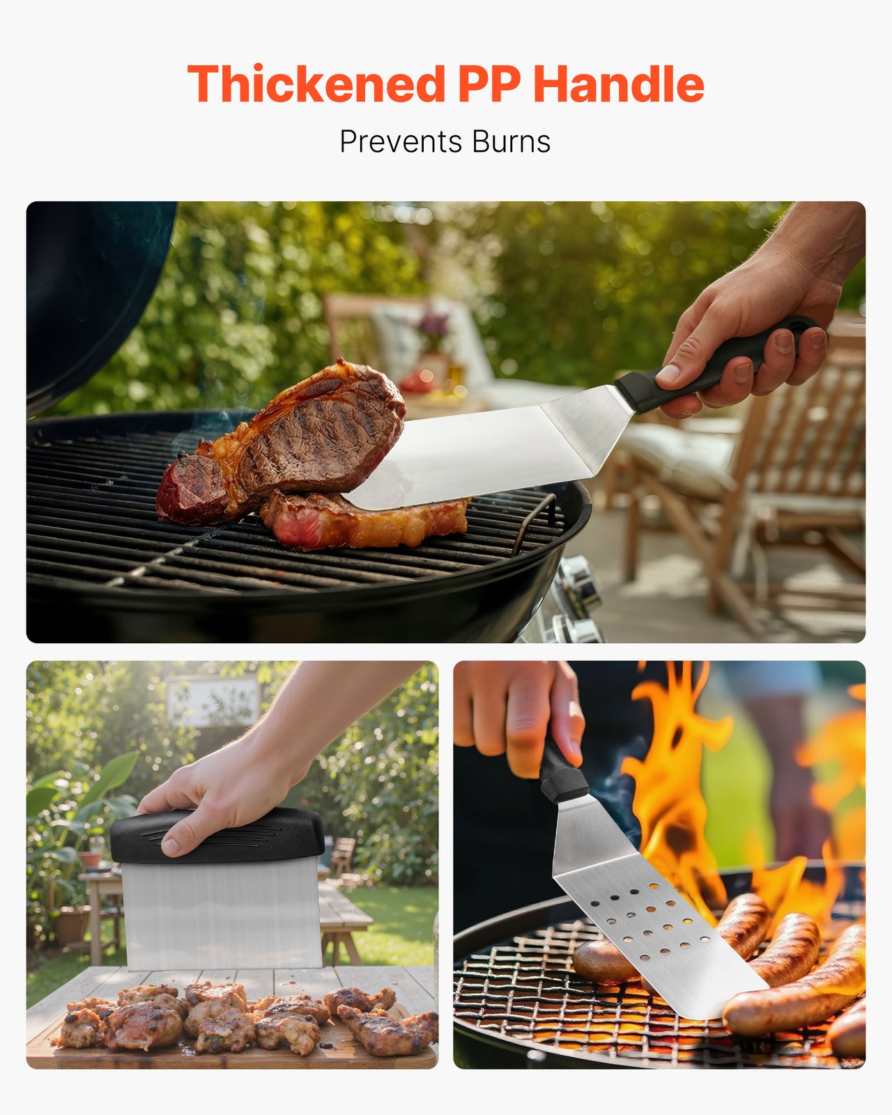 VEVOR 28PCS Griddle Accessories Kit Flat Top Grill Spatula BBQ Tools Stainless