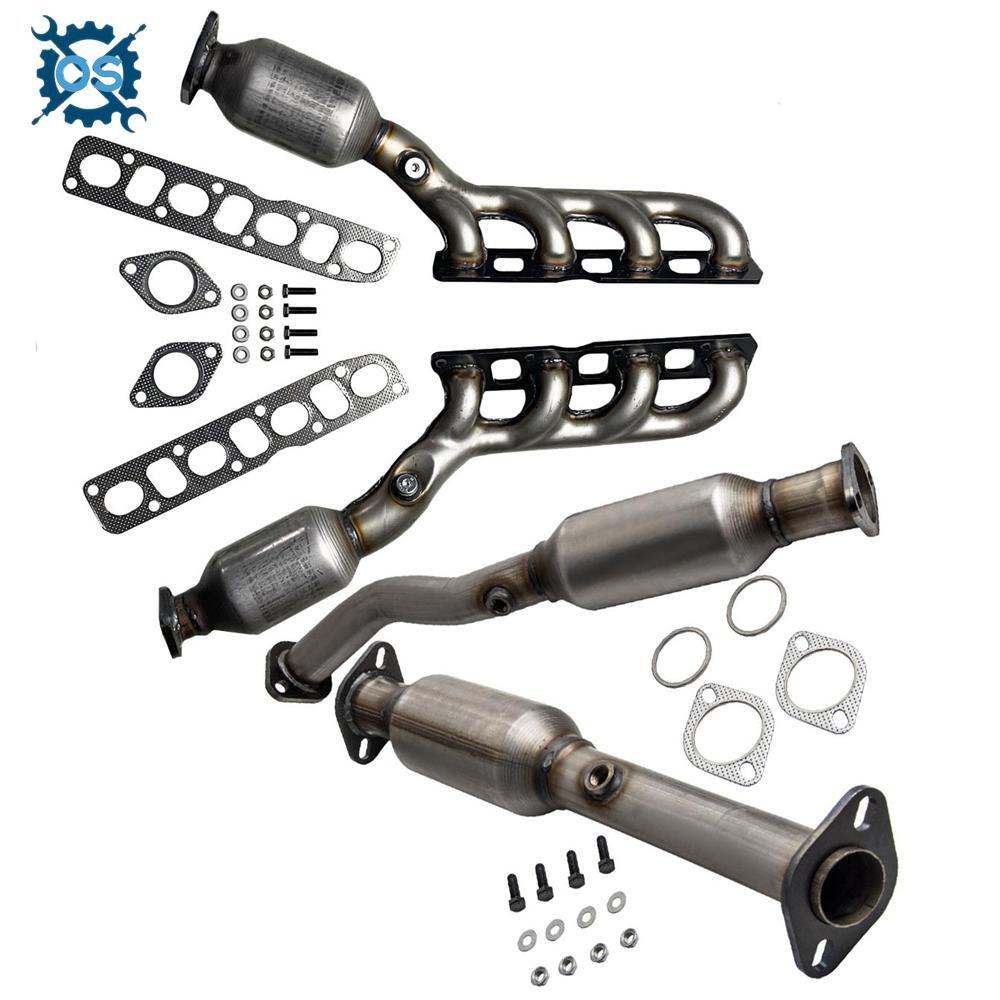 Fit Nissan Titan 5.6L 2004-2015 Manifold Catalytic Converters Front & Rear All 4