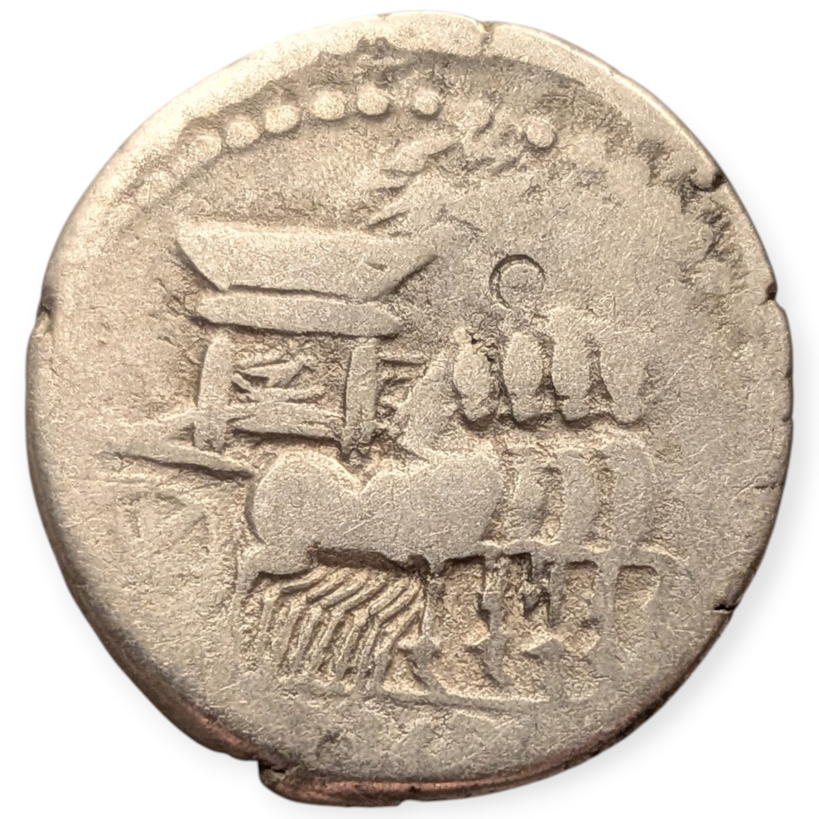 L. Rubrius Dossenus 87 BC AR Denarius Roman Republic Ancient Silver Coin 12B