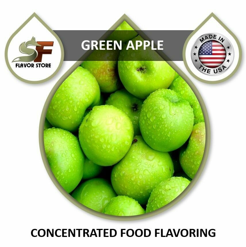 Green Apple Food Flavor, Flavoring Concentrate 1oz/30ml - 4oz/120ml