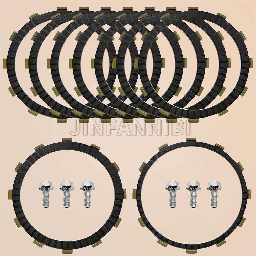 Clutch Friction Plates for Harley Softail Fat Boy Dyna FXDL Electra Street Glide