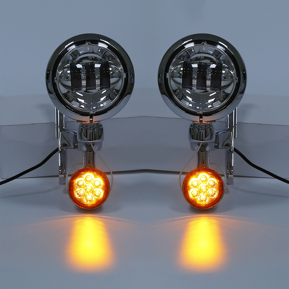 Passing Turn Signal Fog Light Bracket Fit For Harley Street Tri Glide 1994-2023