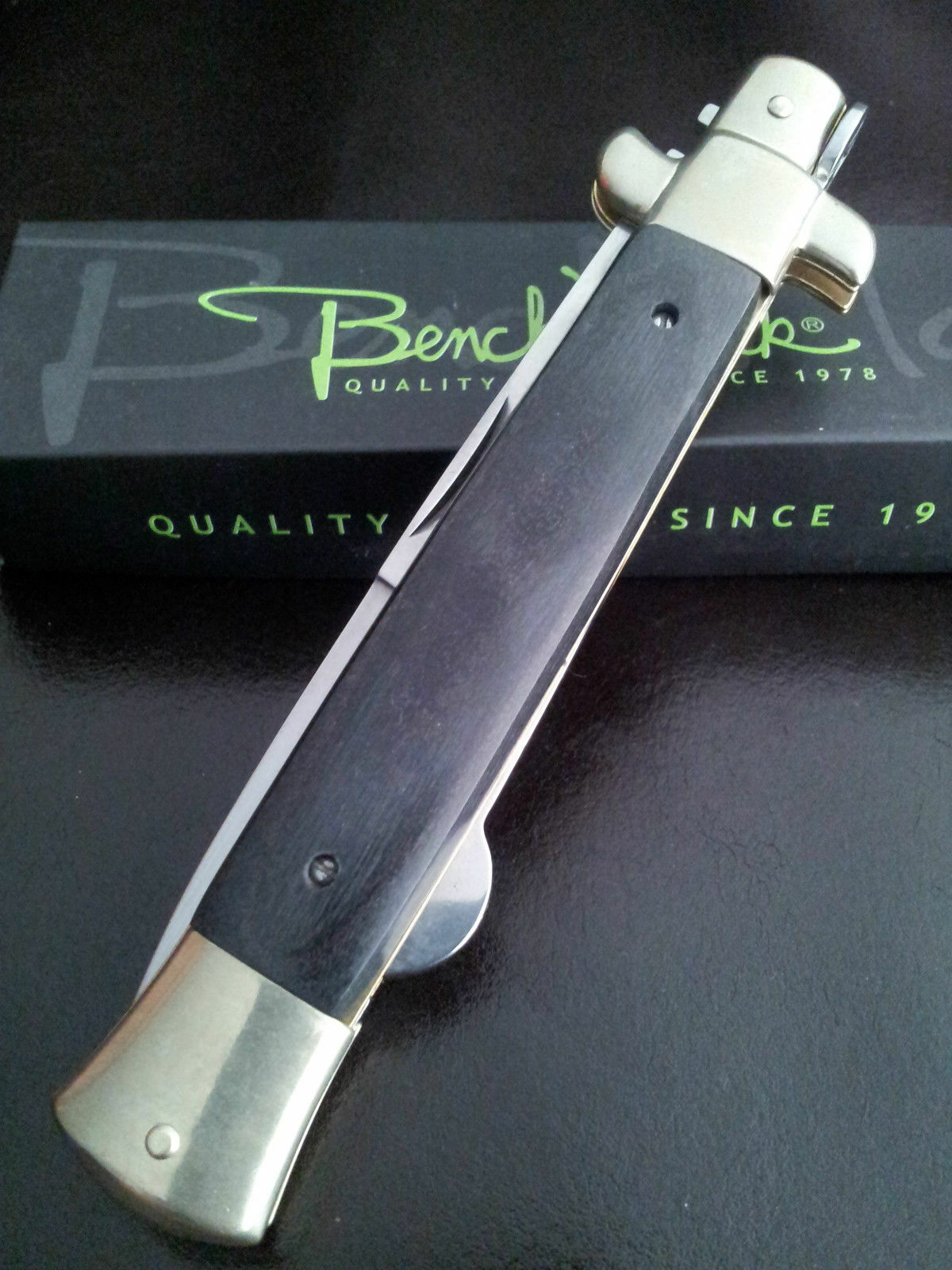 Large Bench Mark Stiletto - 10.75" Heavy Duty Lockback Folding Knife - NEW