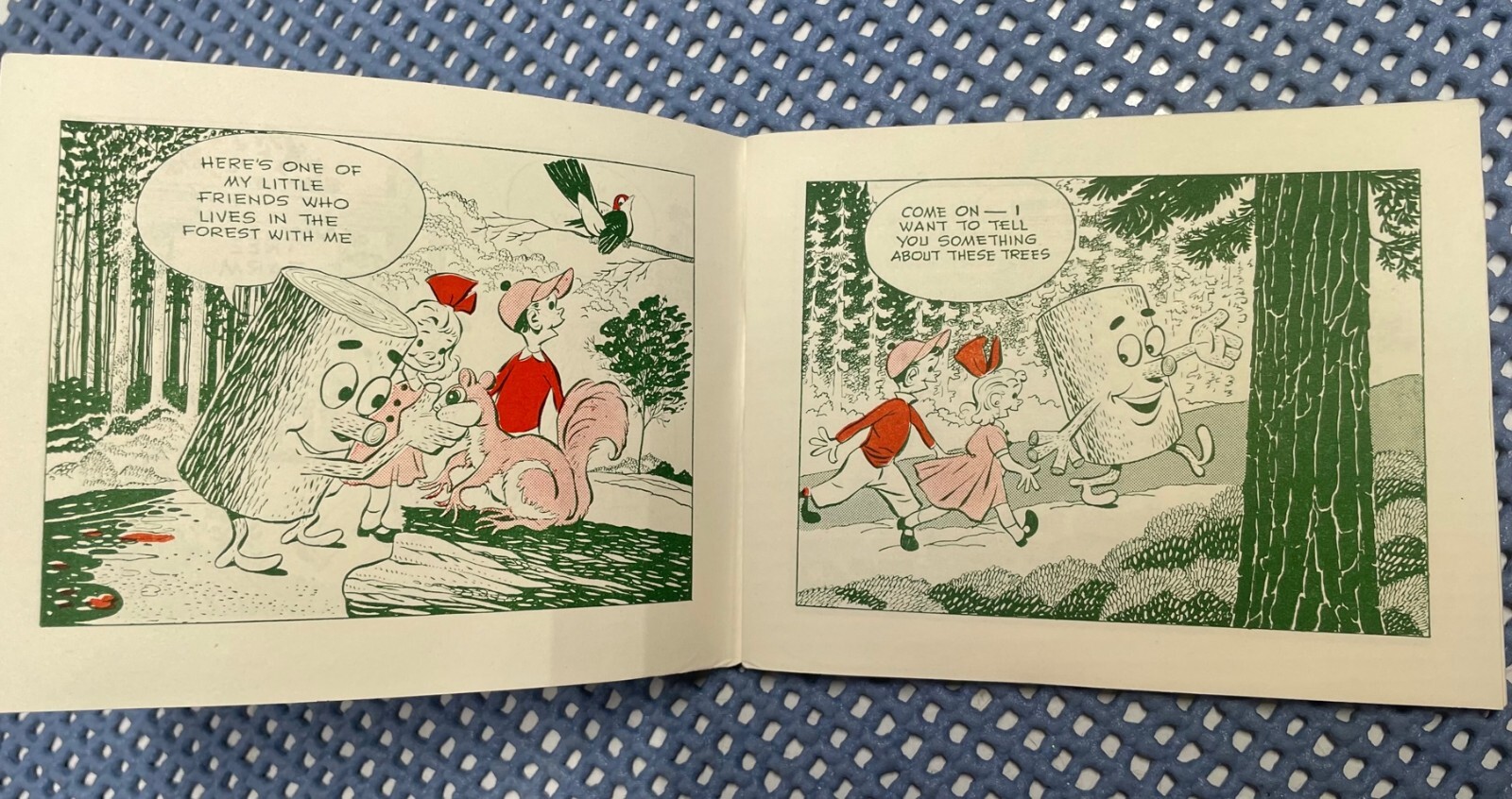 Michigan WOODYs "A VISIT TO THE FOREST" Booklet NOS 1940s-50s Smokey the Bear