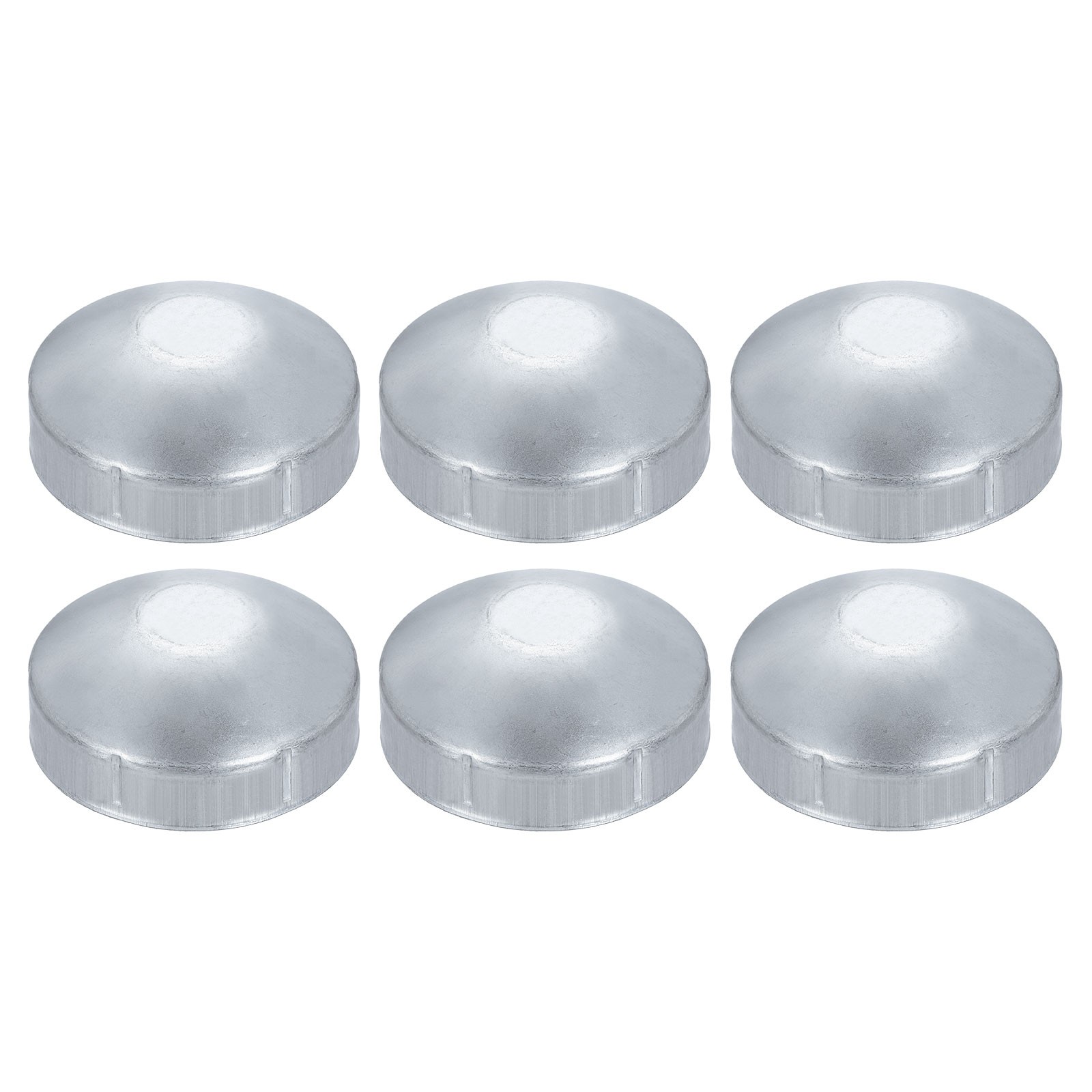 6Pcs Chain Link Fence Post Cap, Dome External Post Caps Fit 3-1/2" OD Pipe