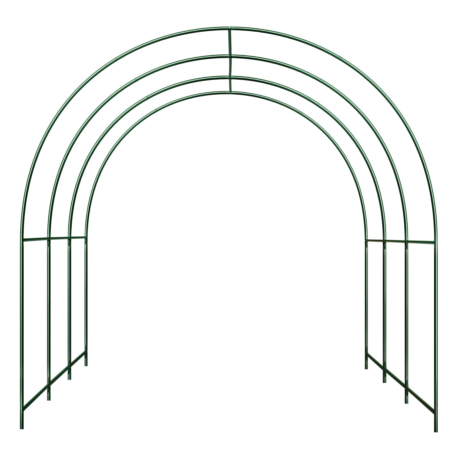Large Size Steel Garden Arch Rose Arbor Climbing Plant Grape Support Frame Yard