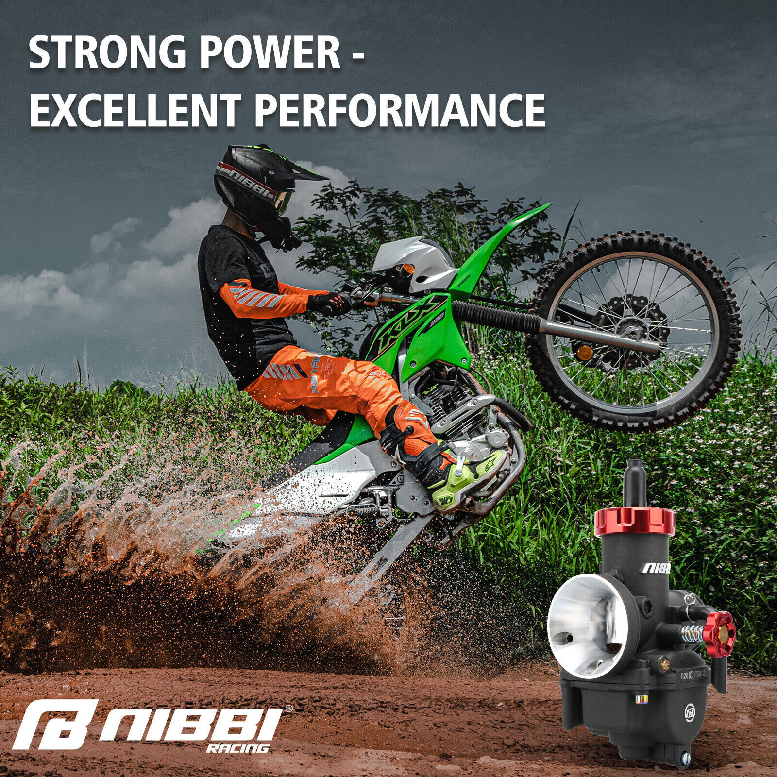 NIBBI PE28mm Carburetor Throttle Cable Kit For Yamaha TW200/E Trailway 1987-2025