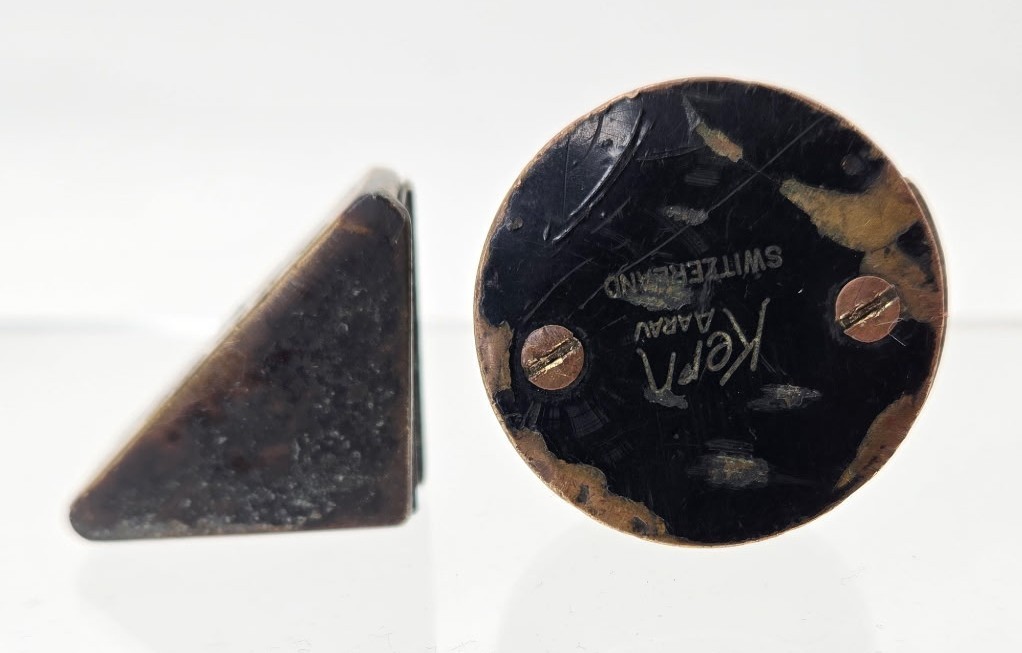 Antique Pentiprism & Angle Prism Lot - Kern Aarau No.119 Rotating Cap & Zeiss??