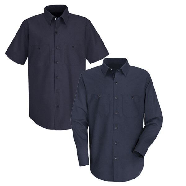 Red Kap Men's 100% Cotton 2-Pocket Work Shirt Industrial Uniform