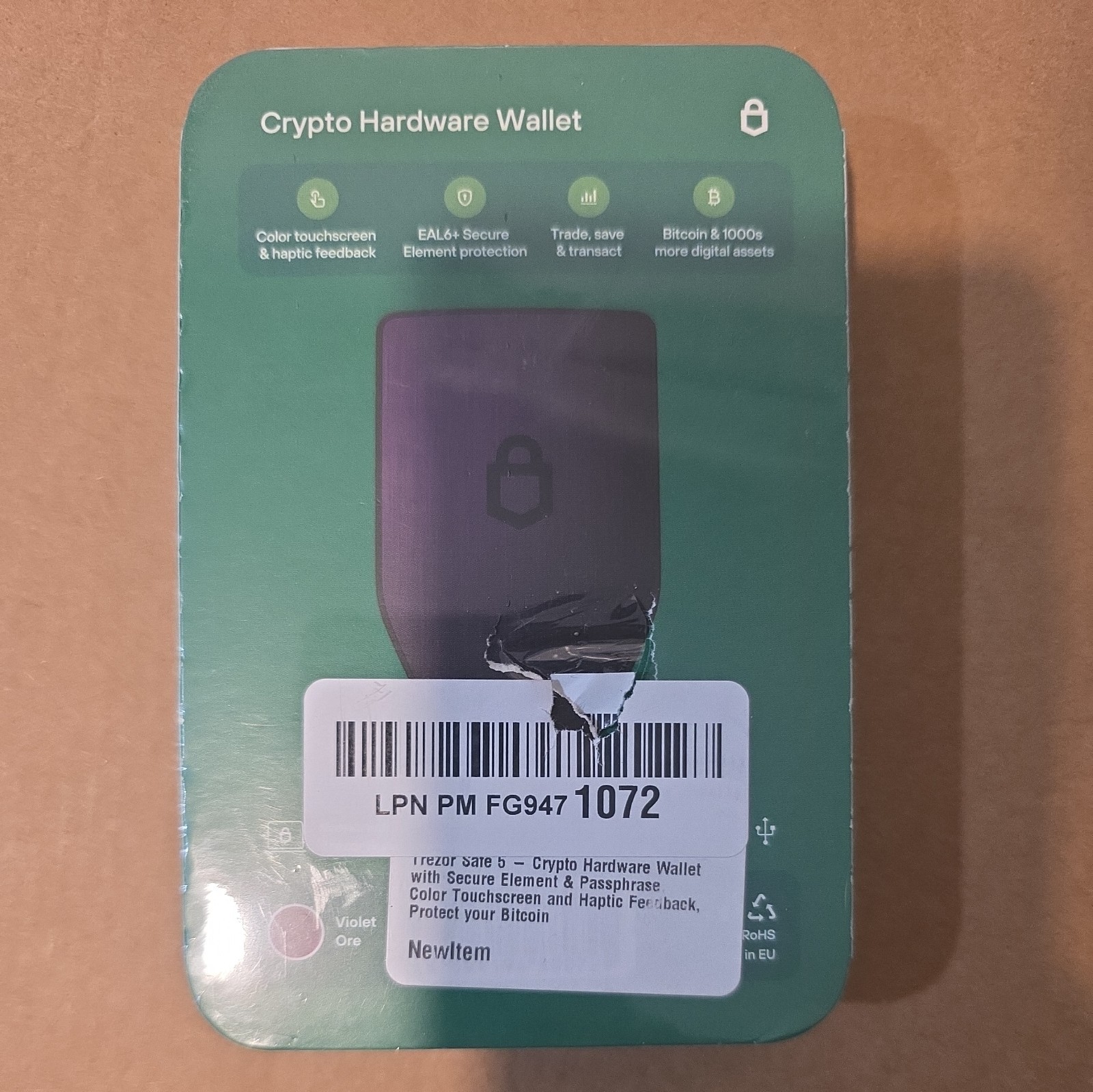 TREZOR *Safe 5* Passphrase & Secure Element Crypto Hardware Wallet *NEW SEALED*