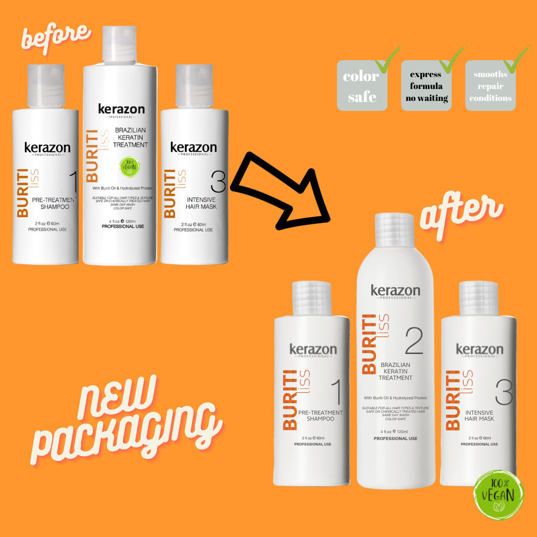 KERAZON Buritiliss Brazilian Keratin Treatment KIT 8fl.oz 240ml