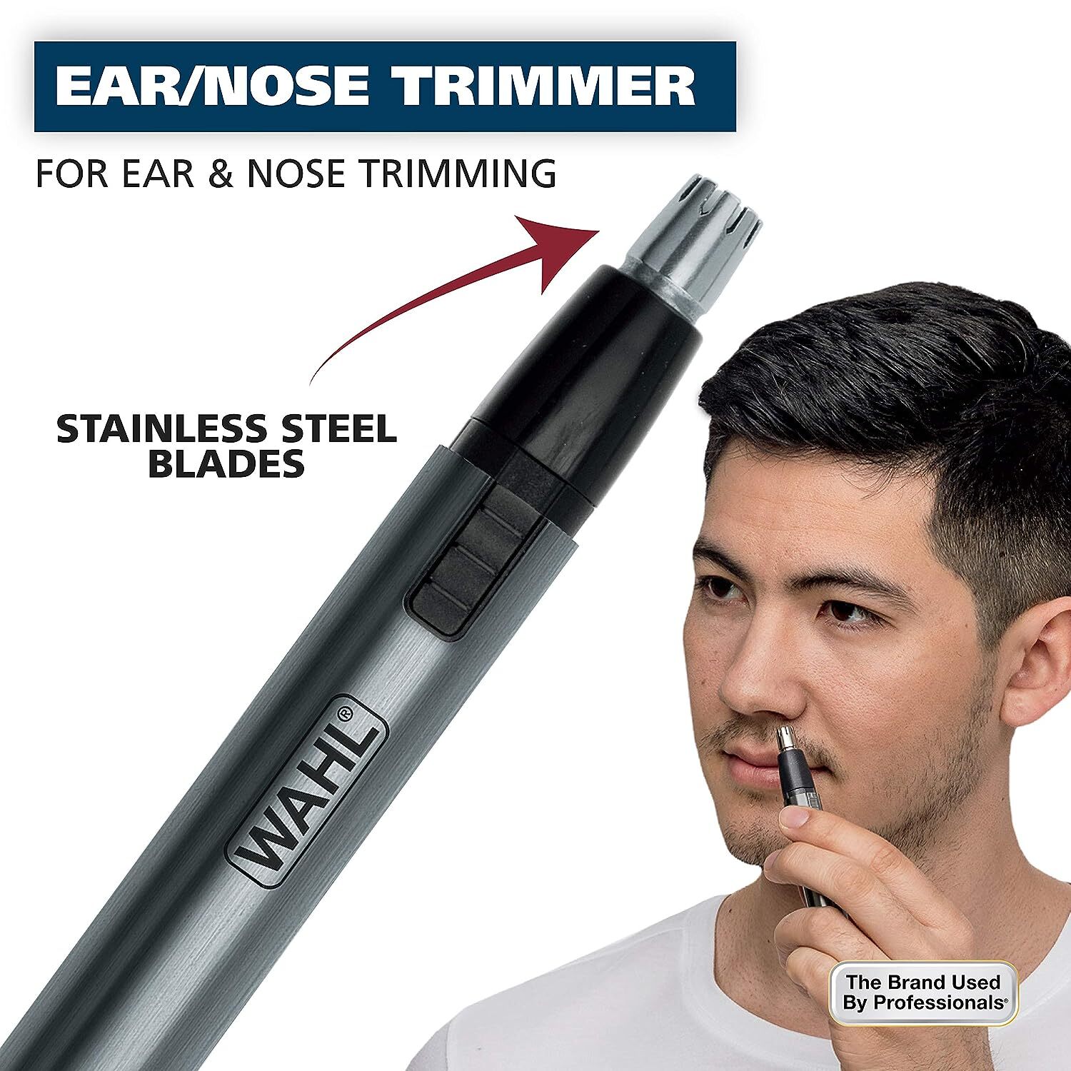 Wahl 5640-600 Micro Groomsman Battery Pen Trimmer/Detailer Eyebrow Neckline Ear
