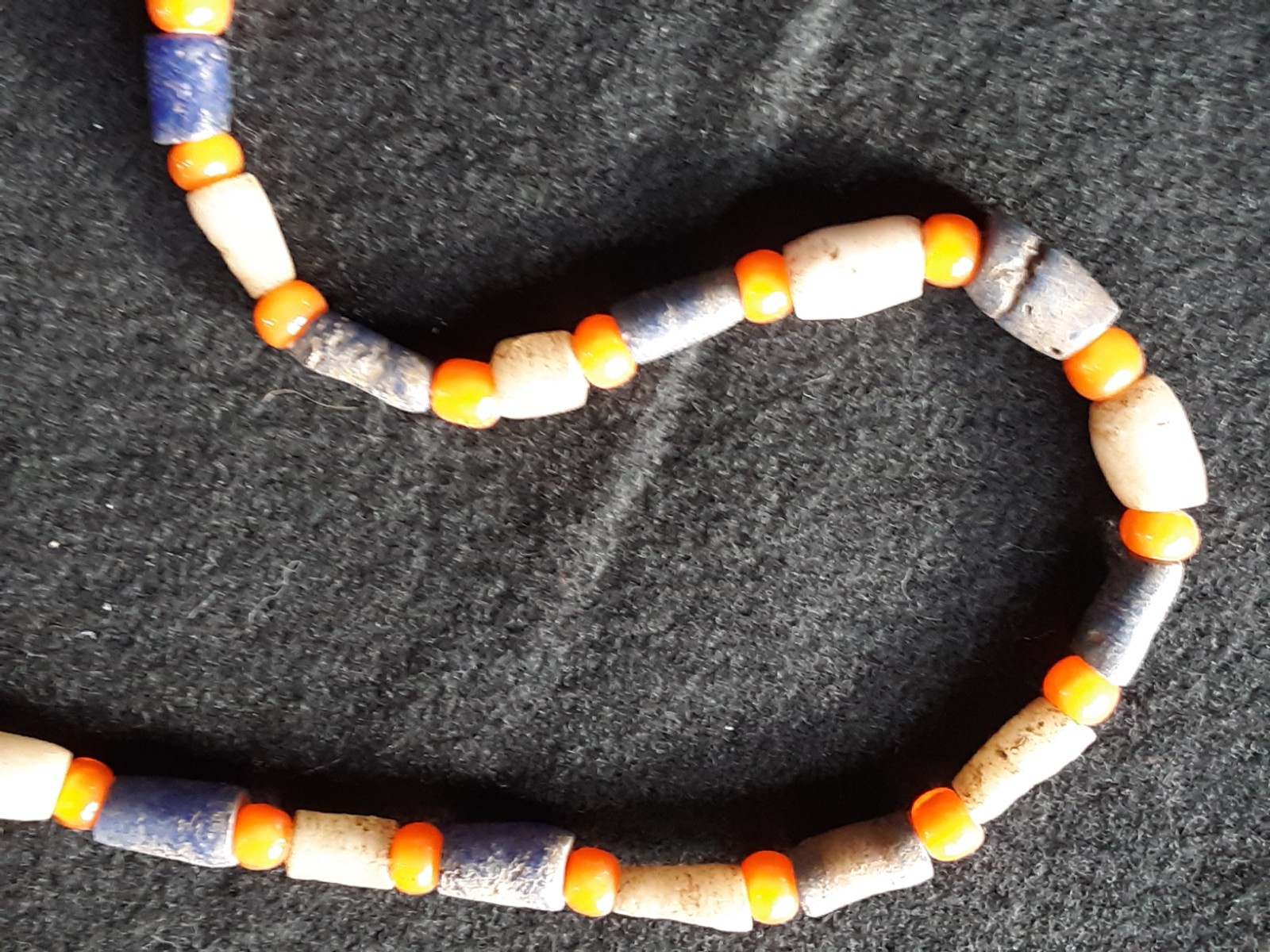 1878 TRADE DOLLAR COPY, ON LEATHER STRUNG TRADE NECKLACE, WHA-0226*09102