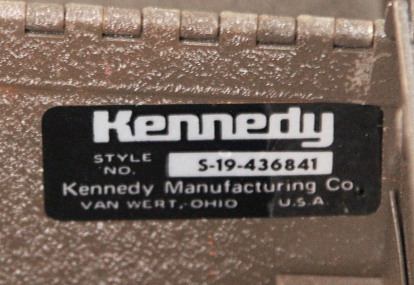 KENNEDY Tool Box Series s-19 (Unused)