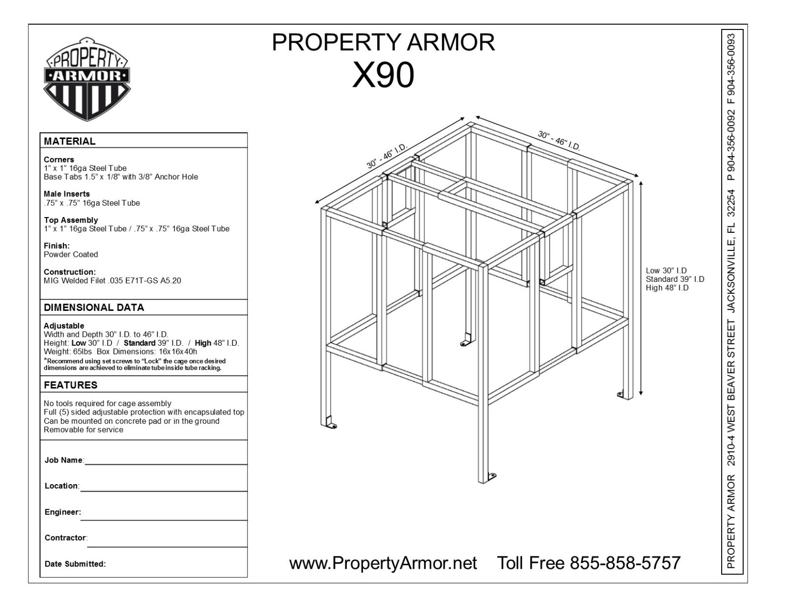 Adjustable Air Conditioner Security Cage - Since 2003