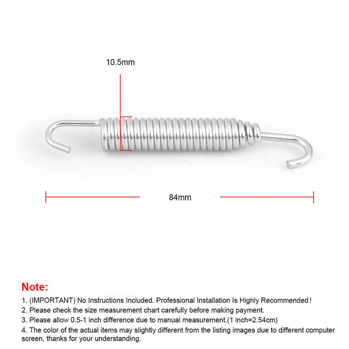 Fit For YAMAHA Banshee YFZ350 350 1987-2006 Pipe Swivel Springs Exhaust Muffler