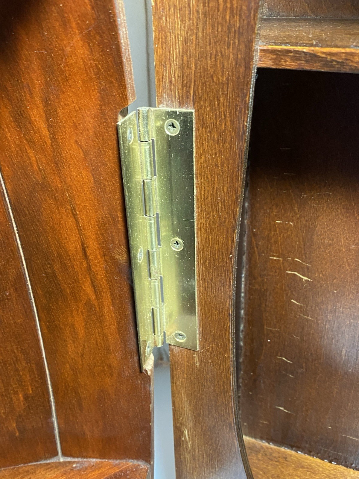 Vintage MCM Wood Barrel Bar Liquor Cabinet Man Cave She Shed