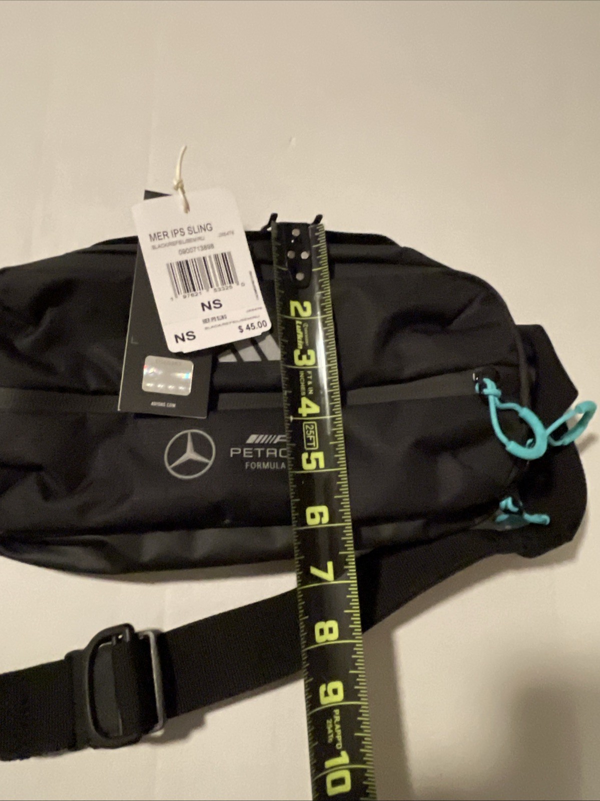 NWT adidas Mercedes AMG Petronas IPS One Size Sling Crossbody Bag JX6478