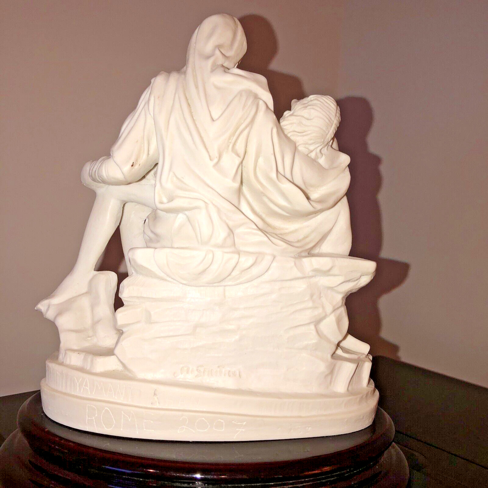 Michelangelo's Pieta Jesus Sculptor A. Santini PIETA Classic9x7x4” Made In Italy