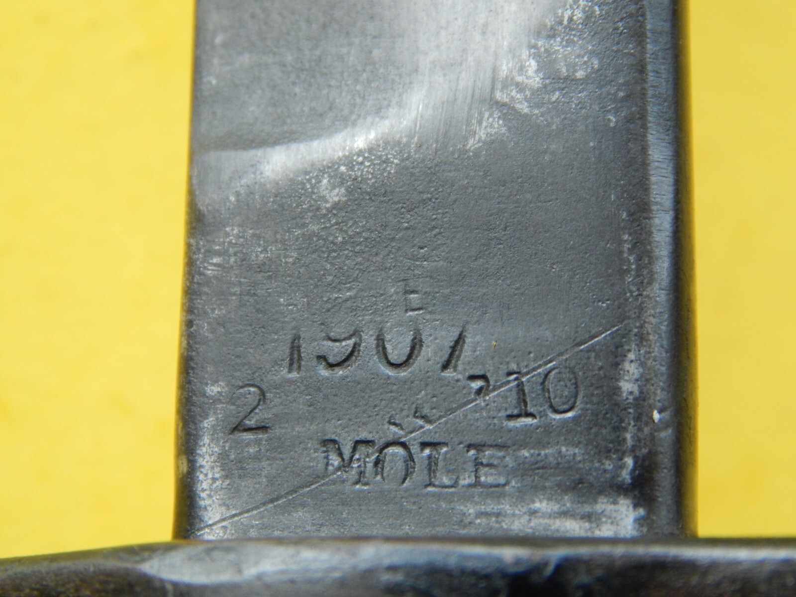 ENFIELD 1907- Mk111 SWORD BAYONET /SCABBARD - MOLE ( 1910) + (Canadian Marked)