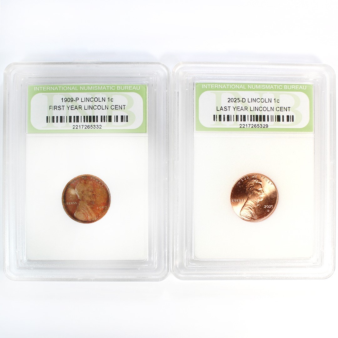 First Year & Last Year of the U.S. Lincoln Cent 1909 & 2025