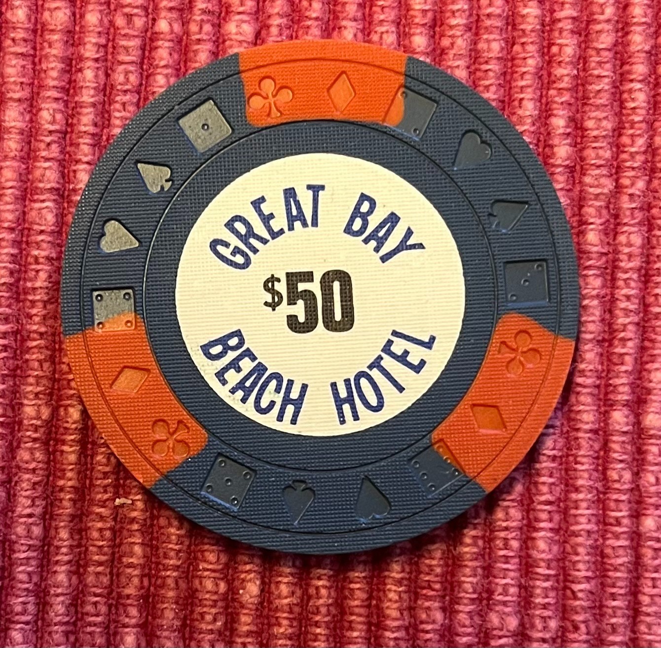 ST. MAARTEN  GREAT BAY BEACH HOTEL  $ 50.00 CHIP (HTF)